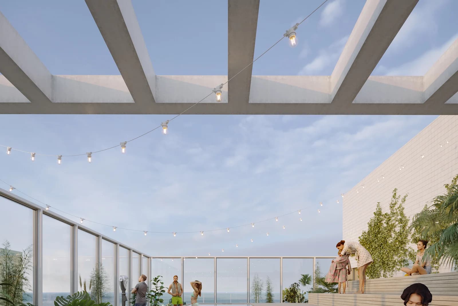 Solárium con piscina mirador VARDØ