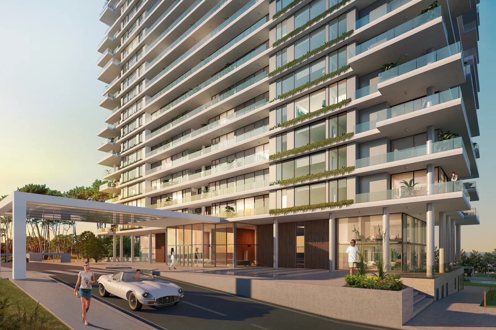 Render canopy de acceso Venetian
