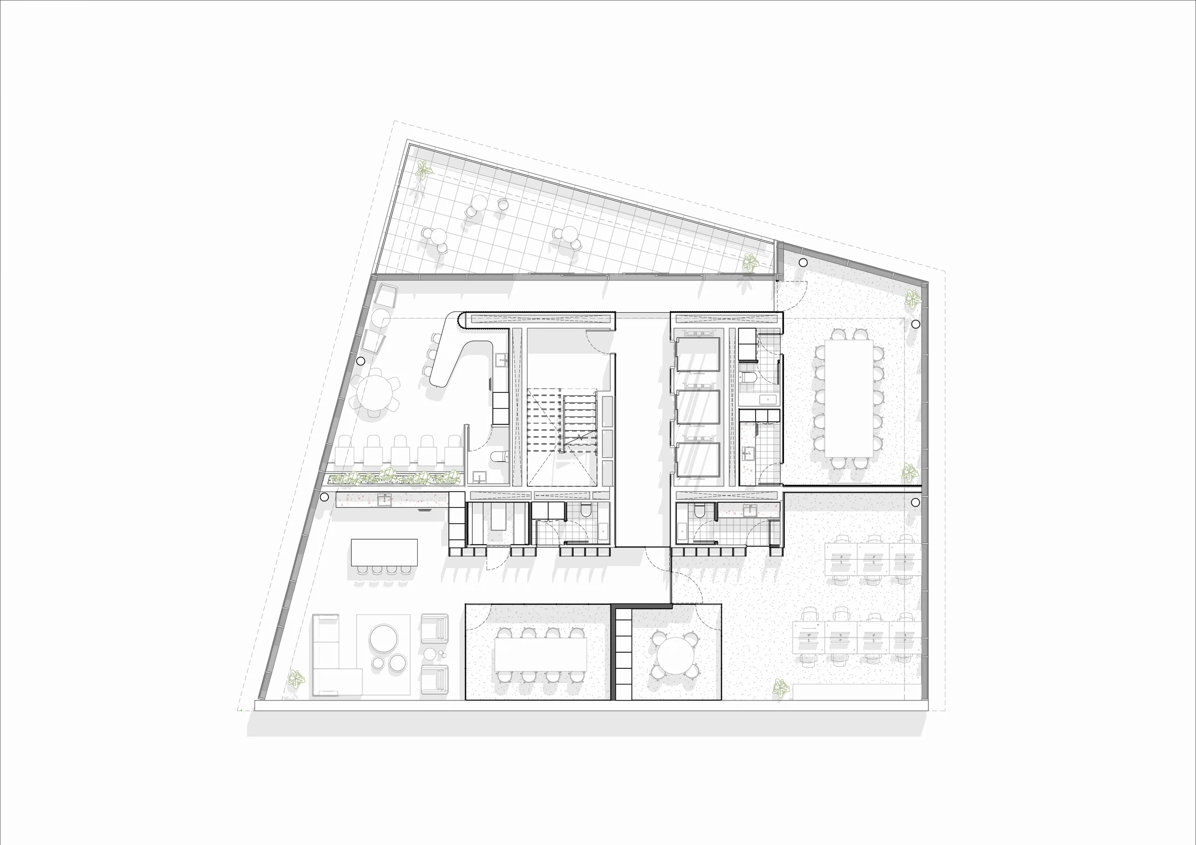 Planta del nivel 11 de Alma ET Amenities